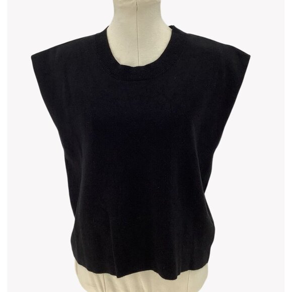 Maeve By Anthropologie Sweaters - Maeve By Anthropologie Black Muscle Sweater Vest Medium